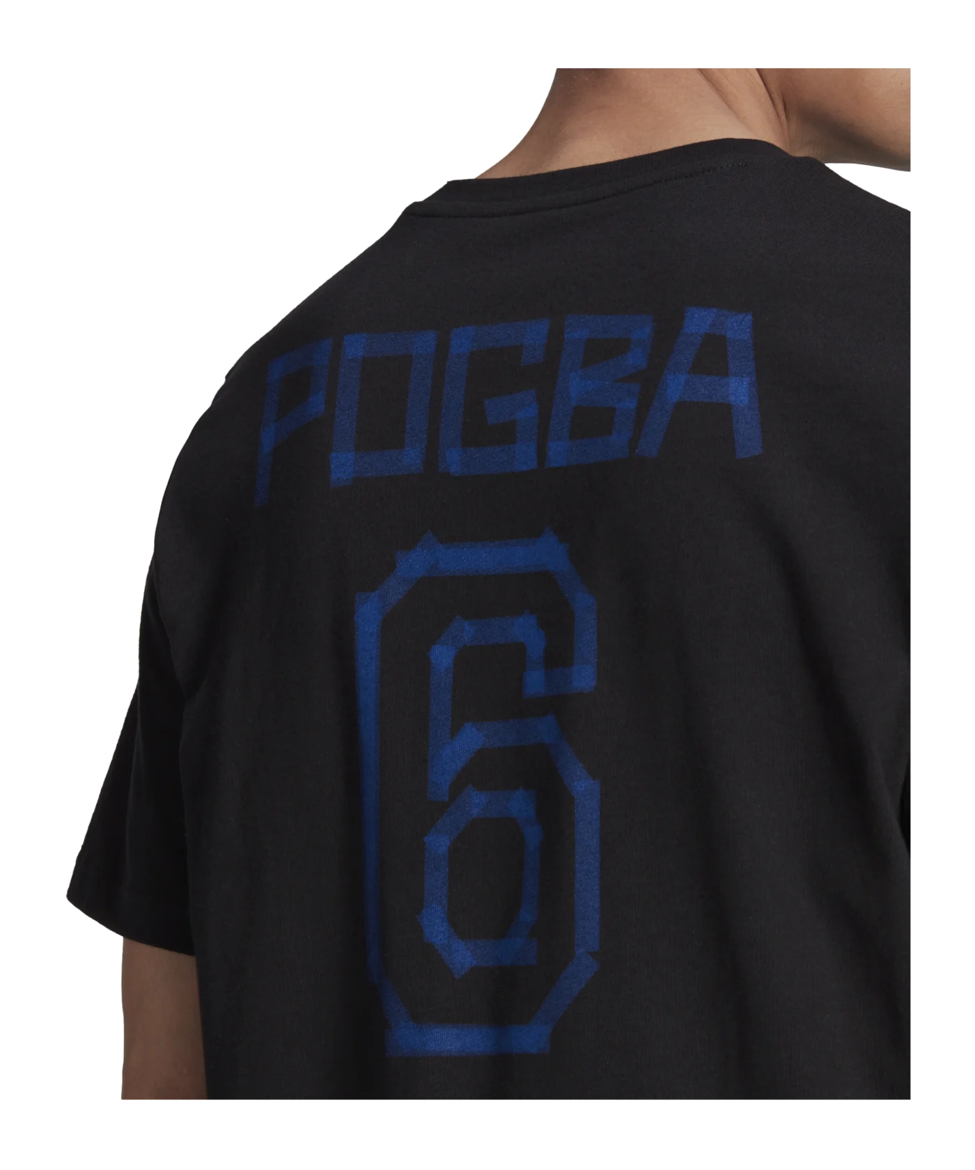 adidas Pogba Icon Graphic T-Shirt Schwarz Blau