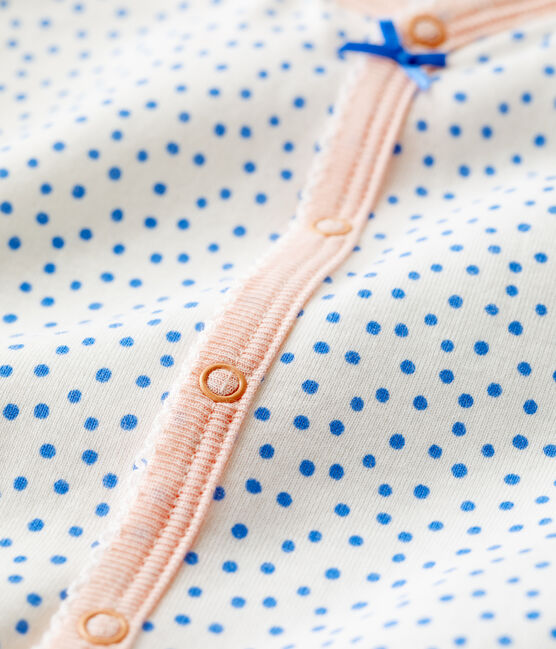 Combicourt bébé imprimé pois en coton biologique