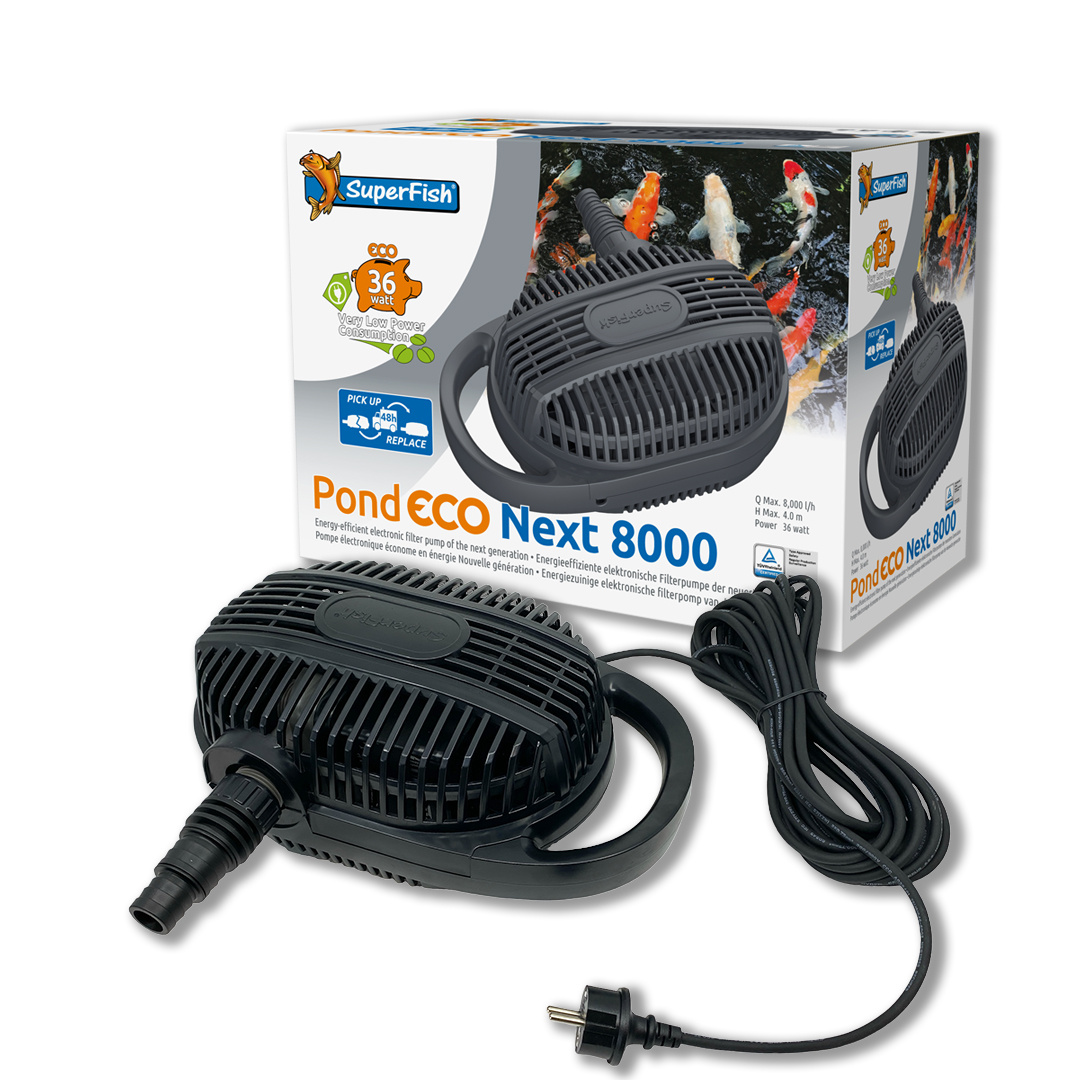 Superfish Pond Eco Next 8000-36W   GRATIS Vijver Bacteriën!