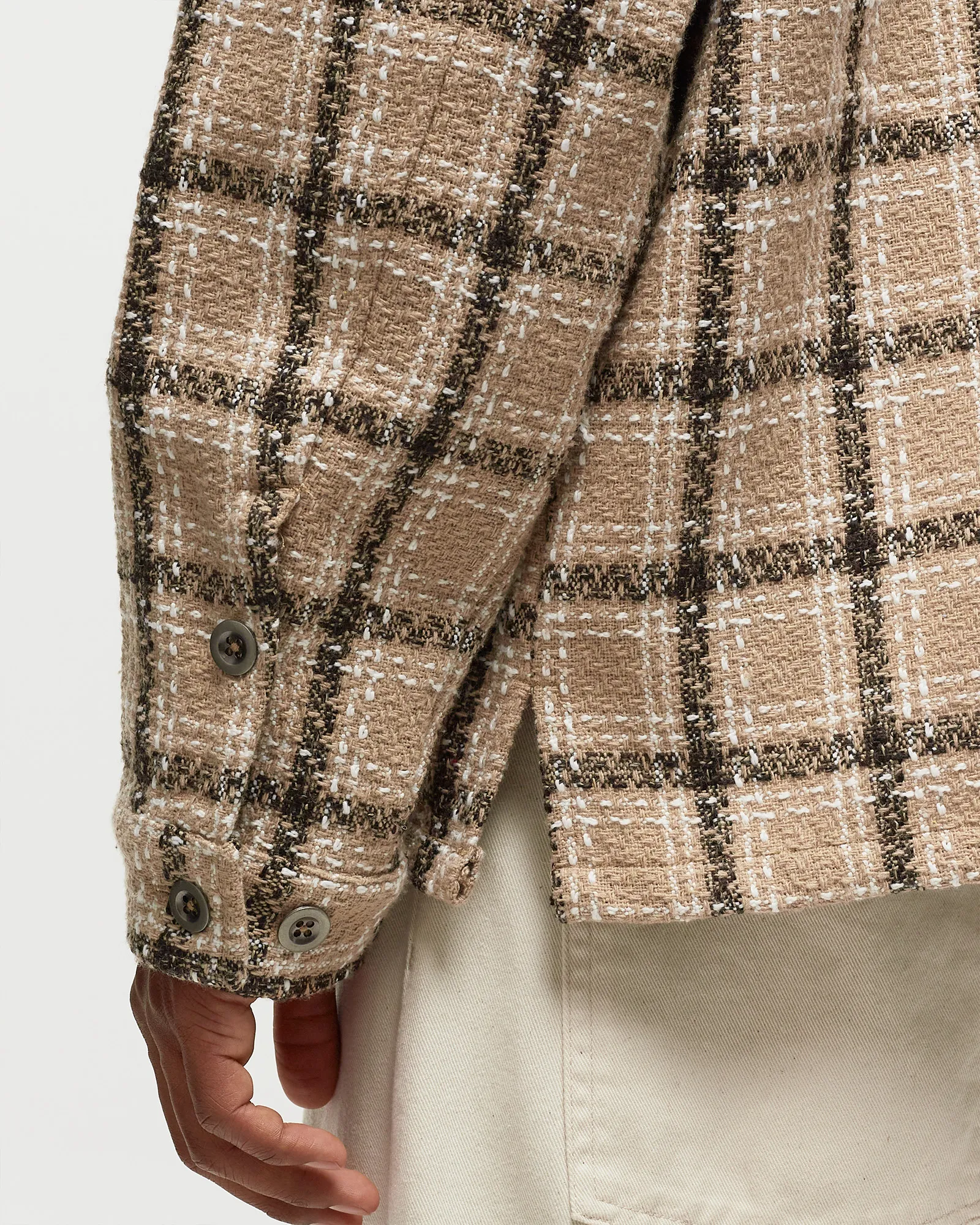 BSTN Brand BOUCLÉ PLAID SHIRT