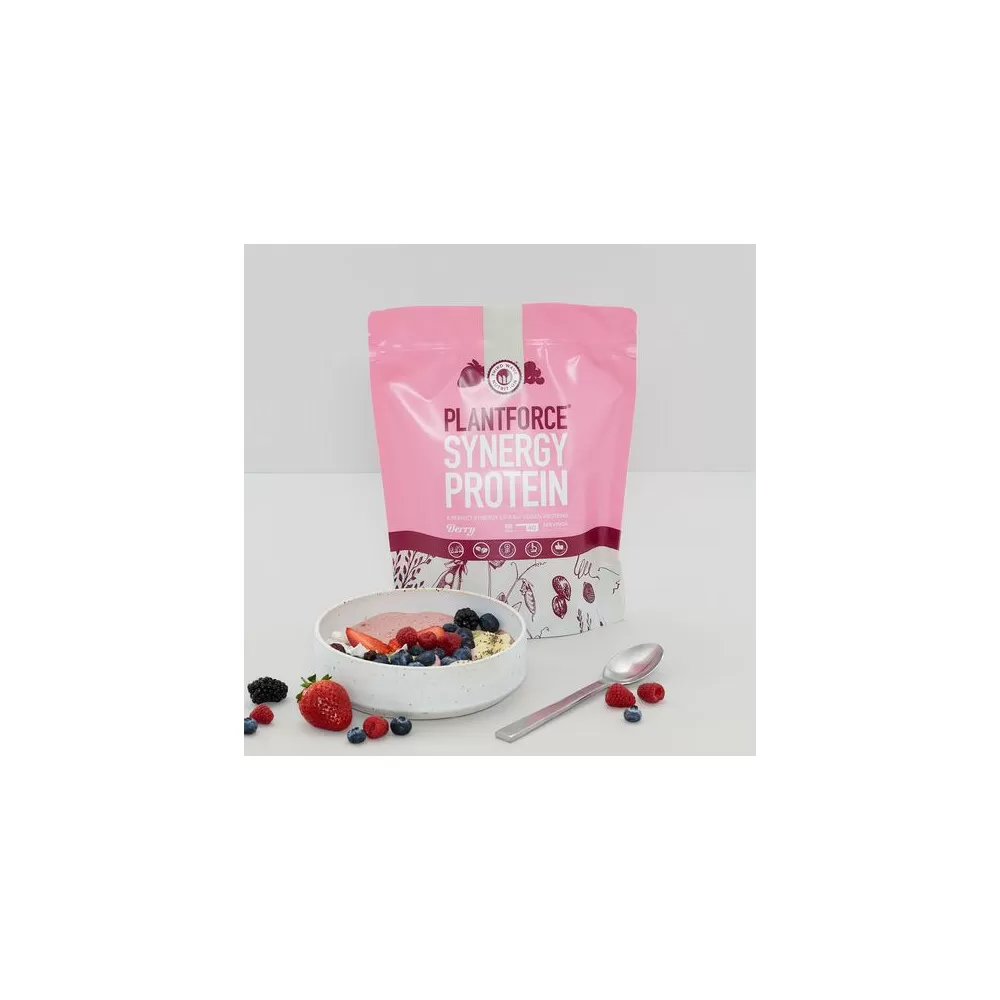 Plantforce Synergy Protein bær - 800 g