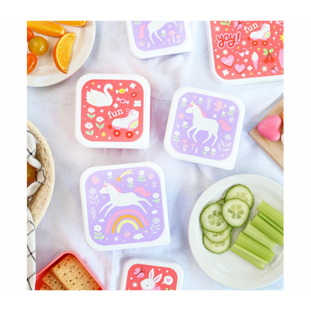 Køb A Little Lovely Company Fun Lunch & Snack Box Sæt