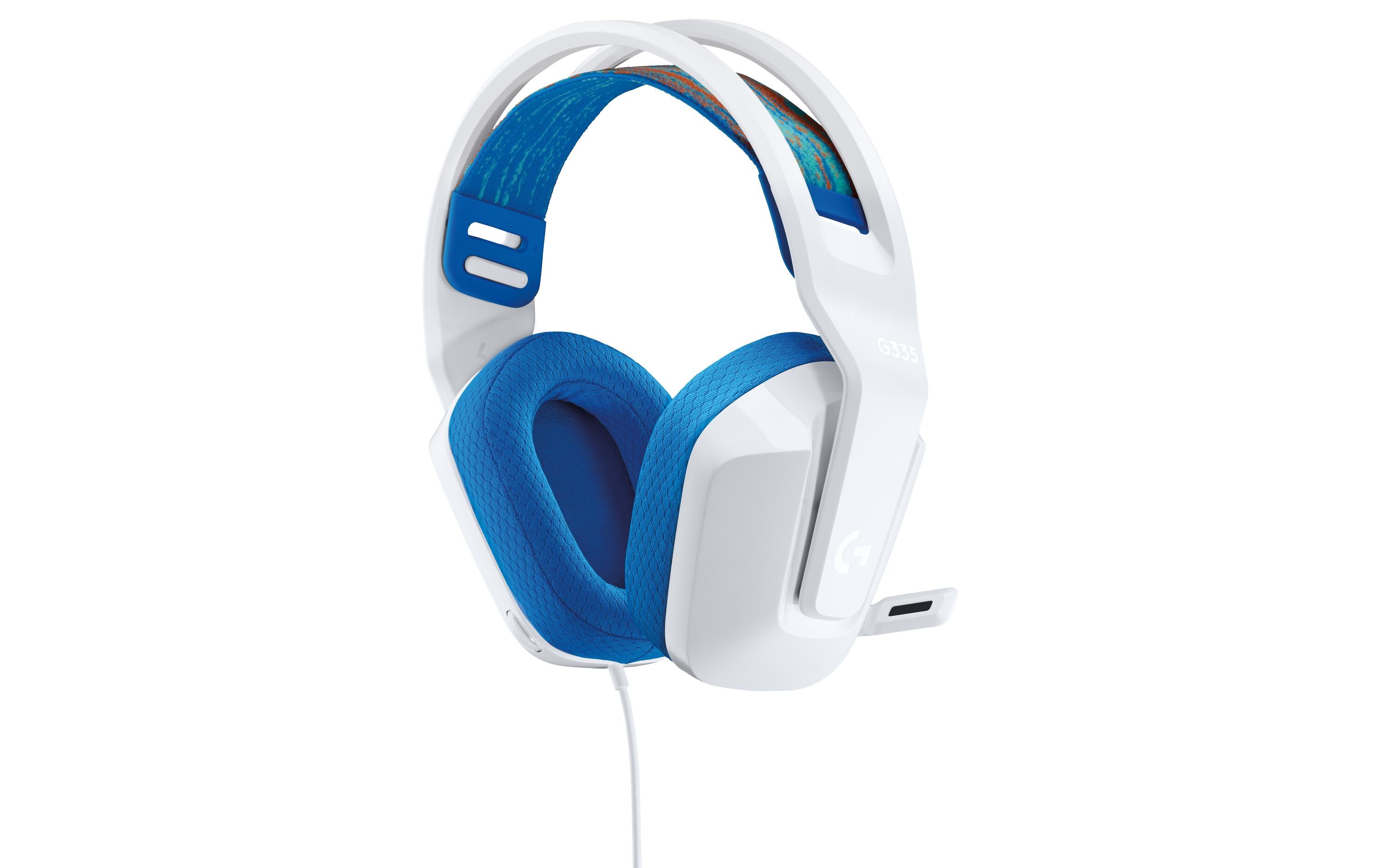 Headset G335 Gaming WeissKomfortables Gaming-Headset für PC und Spielkonsolen