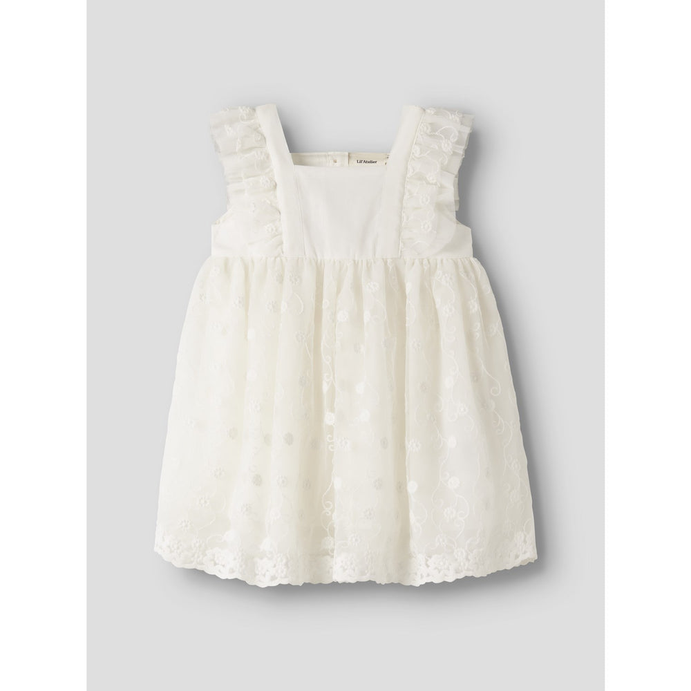 Køb Lil'Atelier Coconut Milk Nmffeya Sl Tyl Kjole Lil
