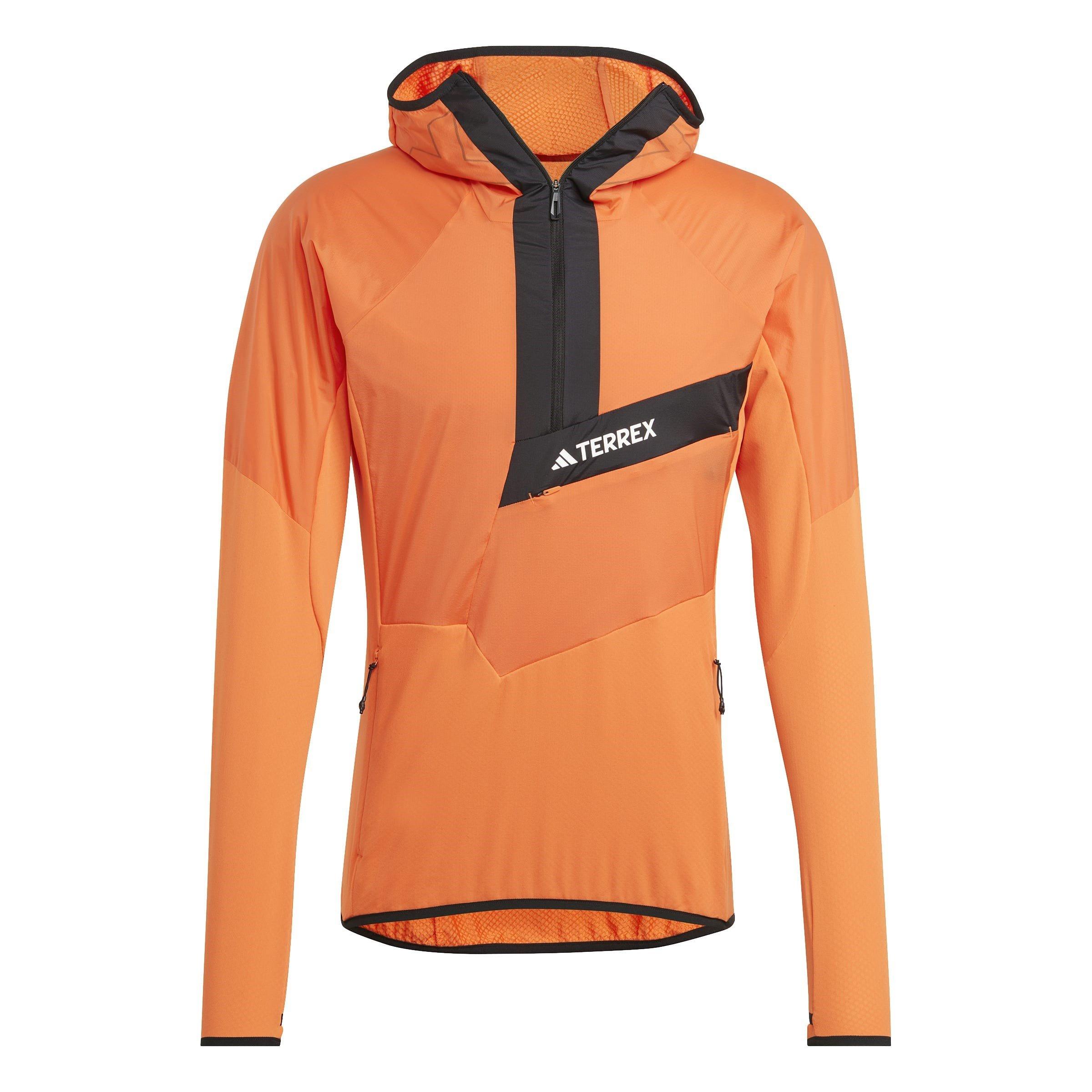 adidas Techrock Ultralight Half Zip Hooded Fleece Jacket Mens