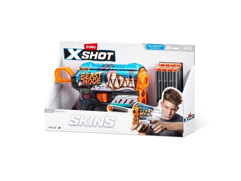 XSHOT legetøjsgevær Skins Flux, assorteret, 36516 (ZUR-36516)