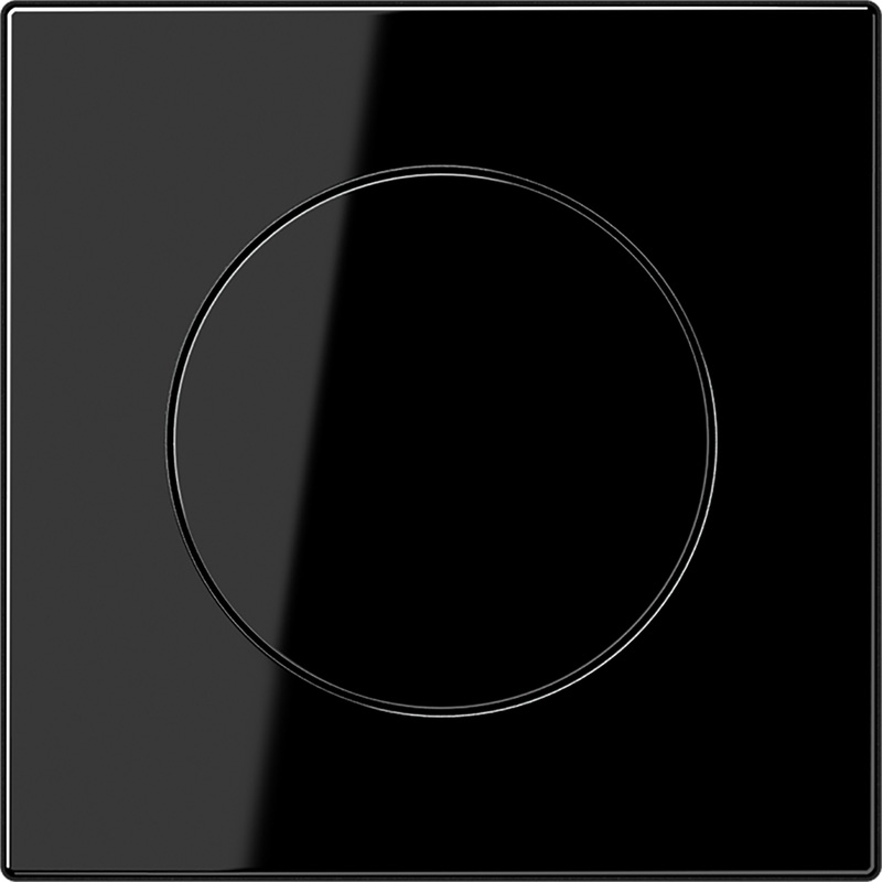 Jung LS990 afdekking draaidimmer Glanzend zwart