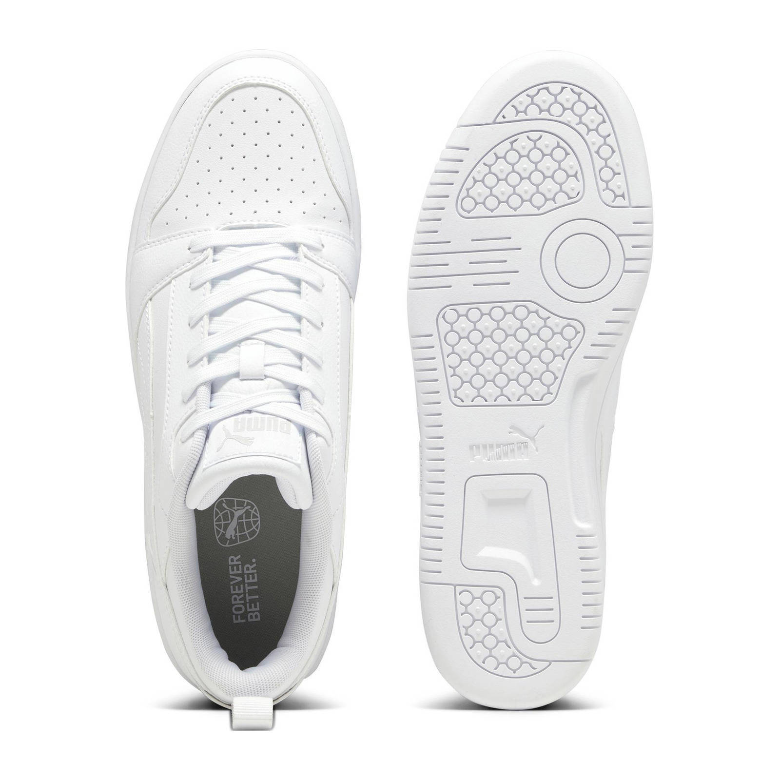 Puma Rebound v6 Low V6 Low sneakers wit/lichtgrijs