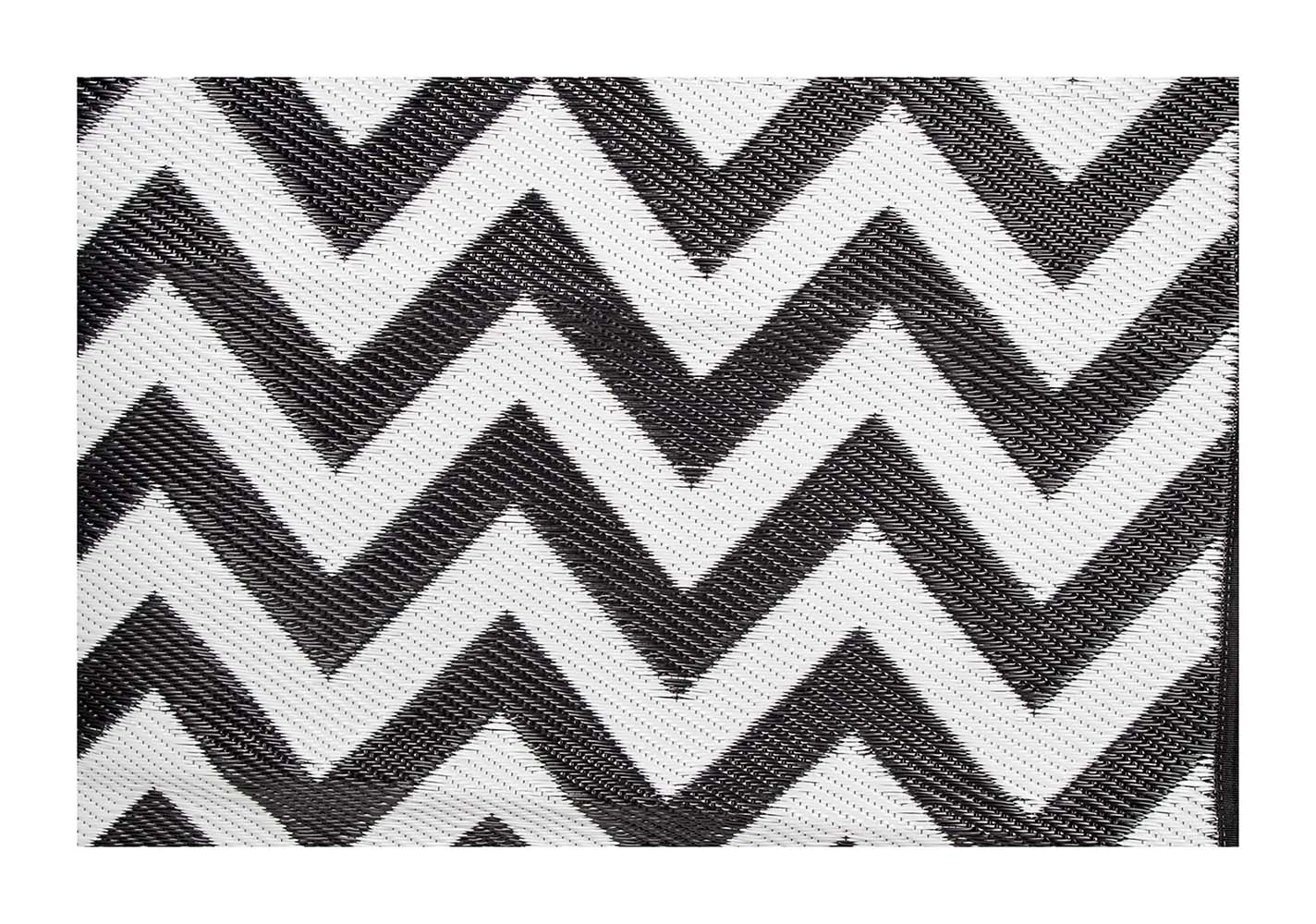 Bo-Camp Wave 350 x 270 cm Chill mat - Zwart / wit