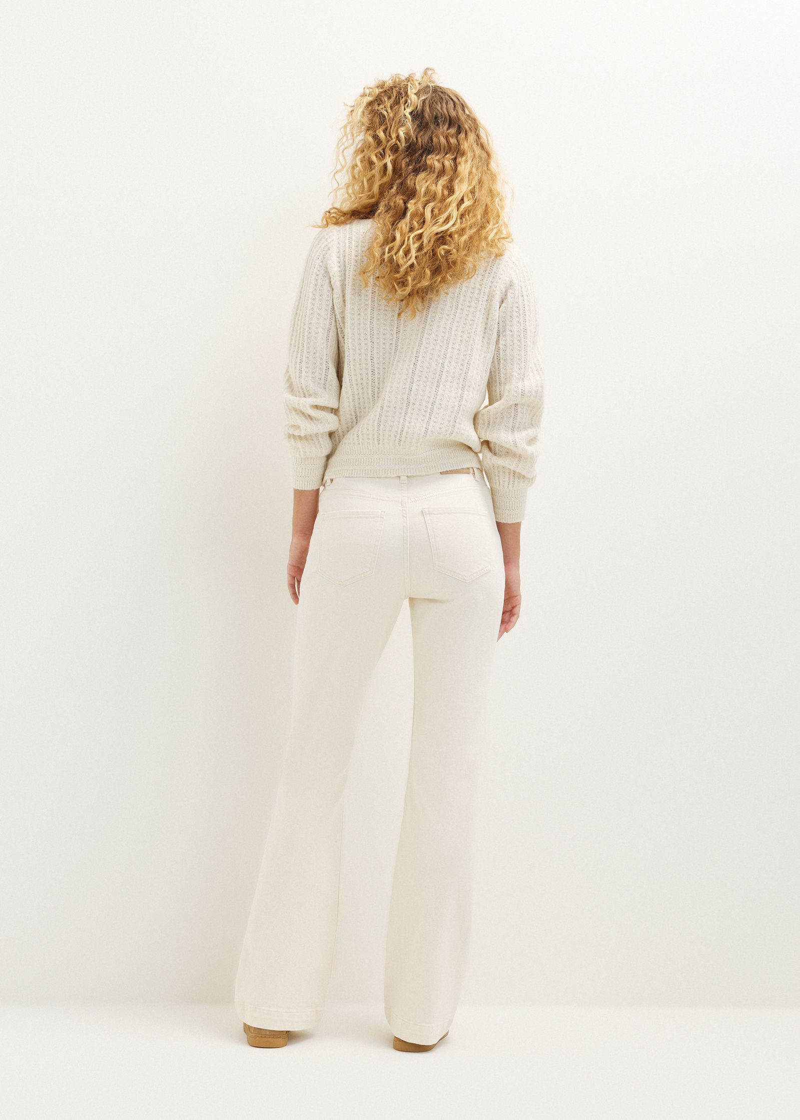 Flared jeans met zakken