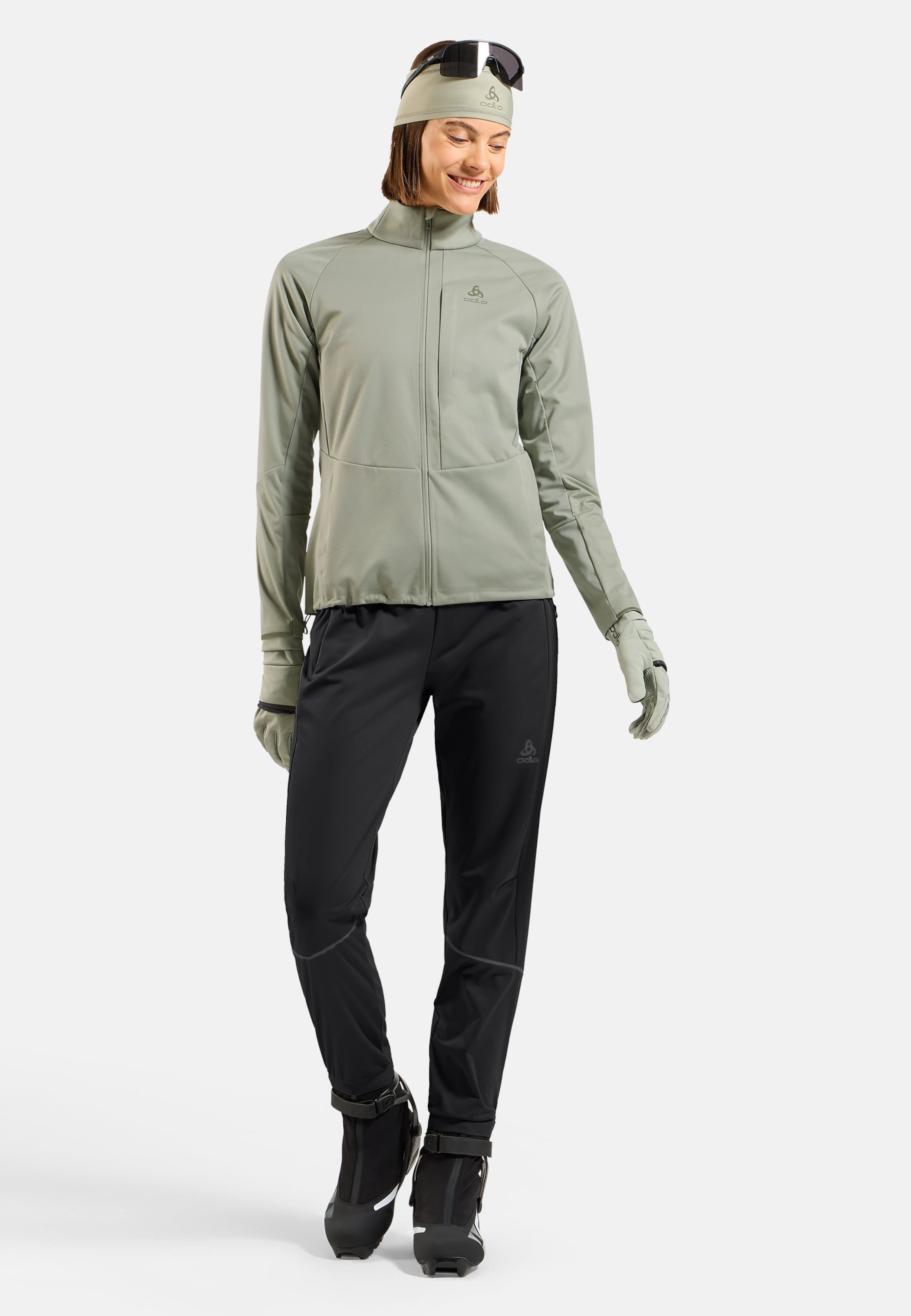 Winddichte Zeroweight Elite Langlaufhose in black