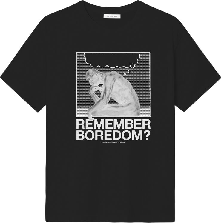 Wood Wood WWBobby Penseur T-shirt Dark gray