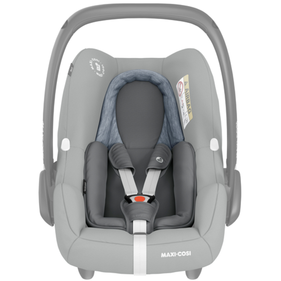 MAXI COSI Set Babyschale Rock Essential Grey plus Base FamilyFix 2