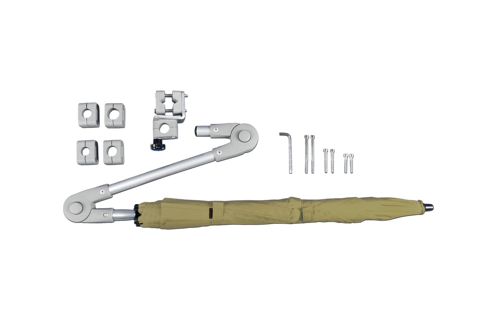 Premium Rollatorschirm Rolko Protektor Farbe Gelb-Grau