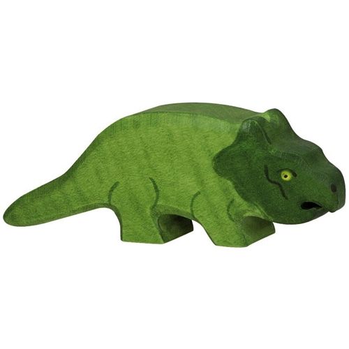 Holztiger dino protoceratops 10 cm