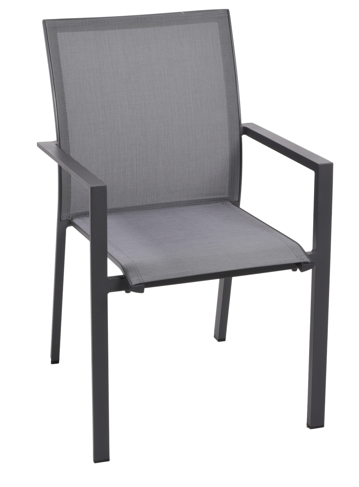 7-teilige Tischgruppe RANA - grau - Aluminium - Keramik