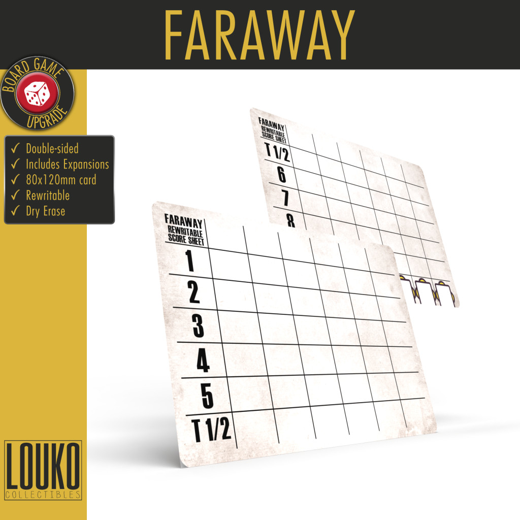 Faraway - Feuille de score réinscriptible