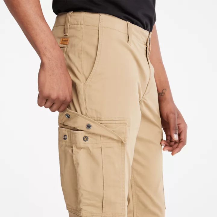 Calças cargo Core para homem na cor bege
