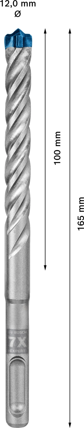 Bosch 2608900108 EXPERT Hamerboor SDS plus-7X - 12x100x165mm