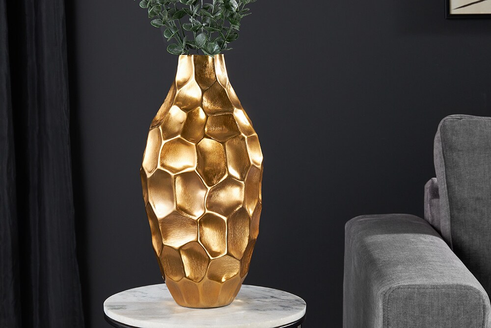 riess-ambiente Vase ORGANIC ORIENT - 45cm gold Hammerschlag Design