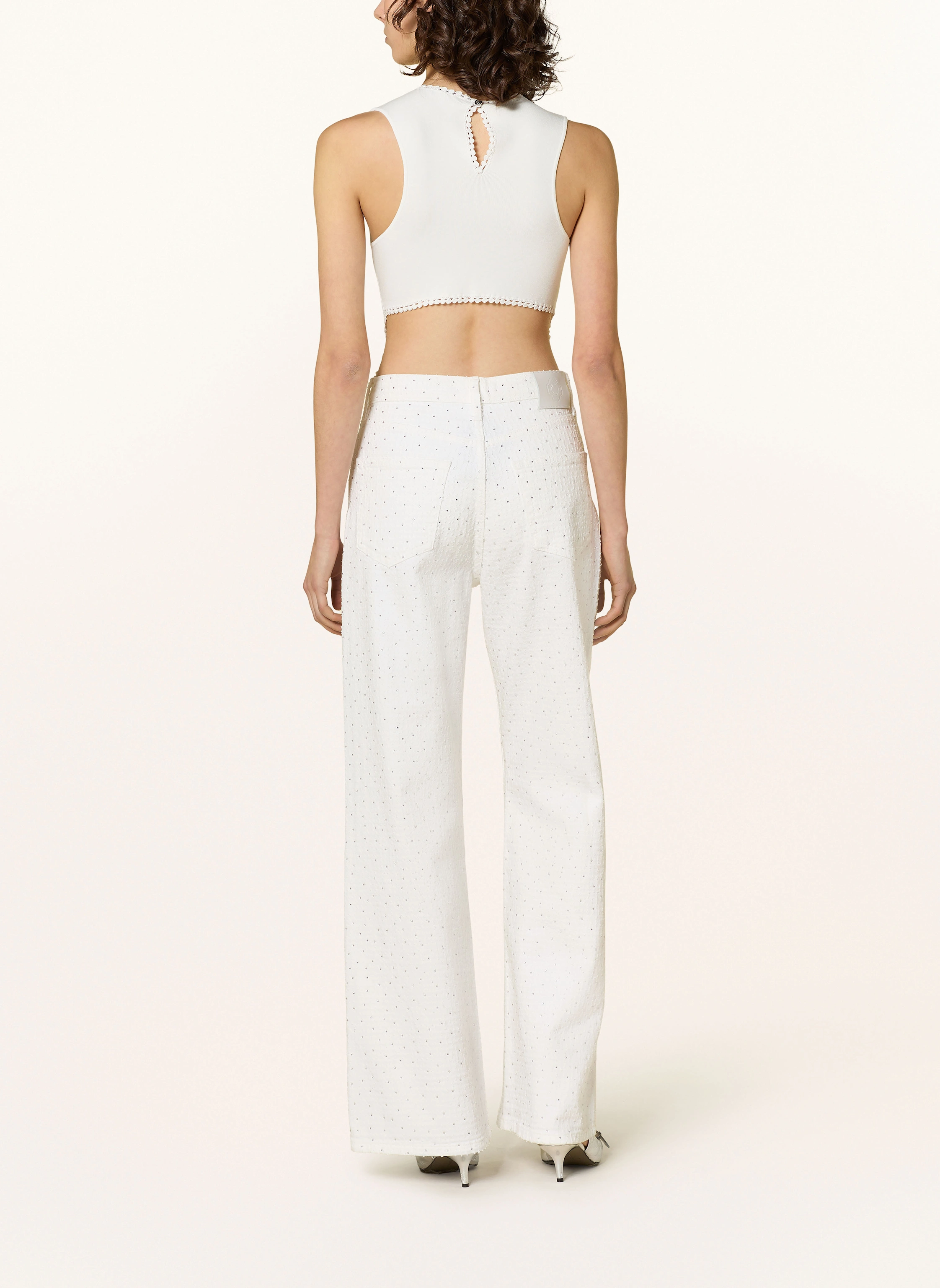 maje Flared Jeans PANTIKUSA mit Schmucksteinen