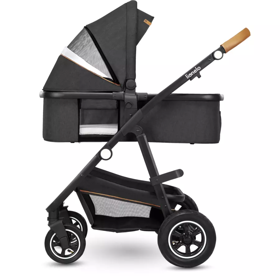 lionelo Kombikinderwagen Amber 2-in-1 Grey Graphite