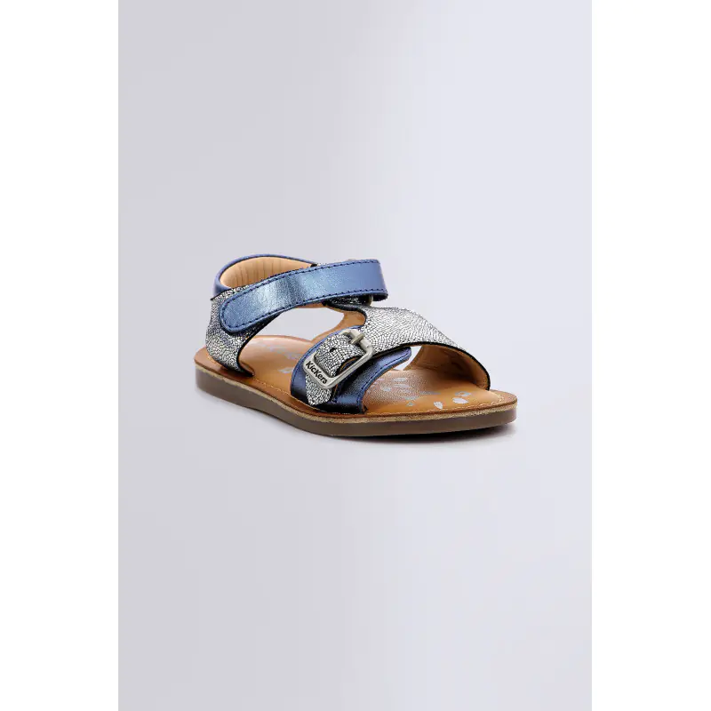 DIAZZ MARINE METALLISE SANDALES Cuir Fille