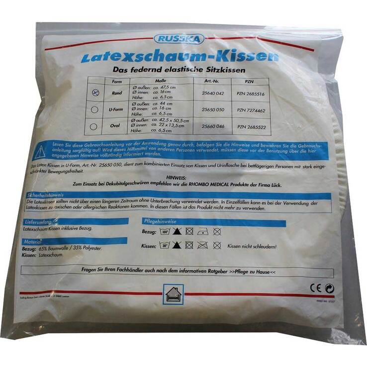 Latex Schaumkissen rund 47,5 cm, 1 St