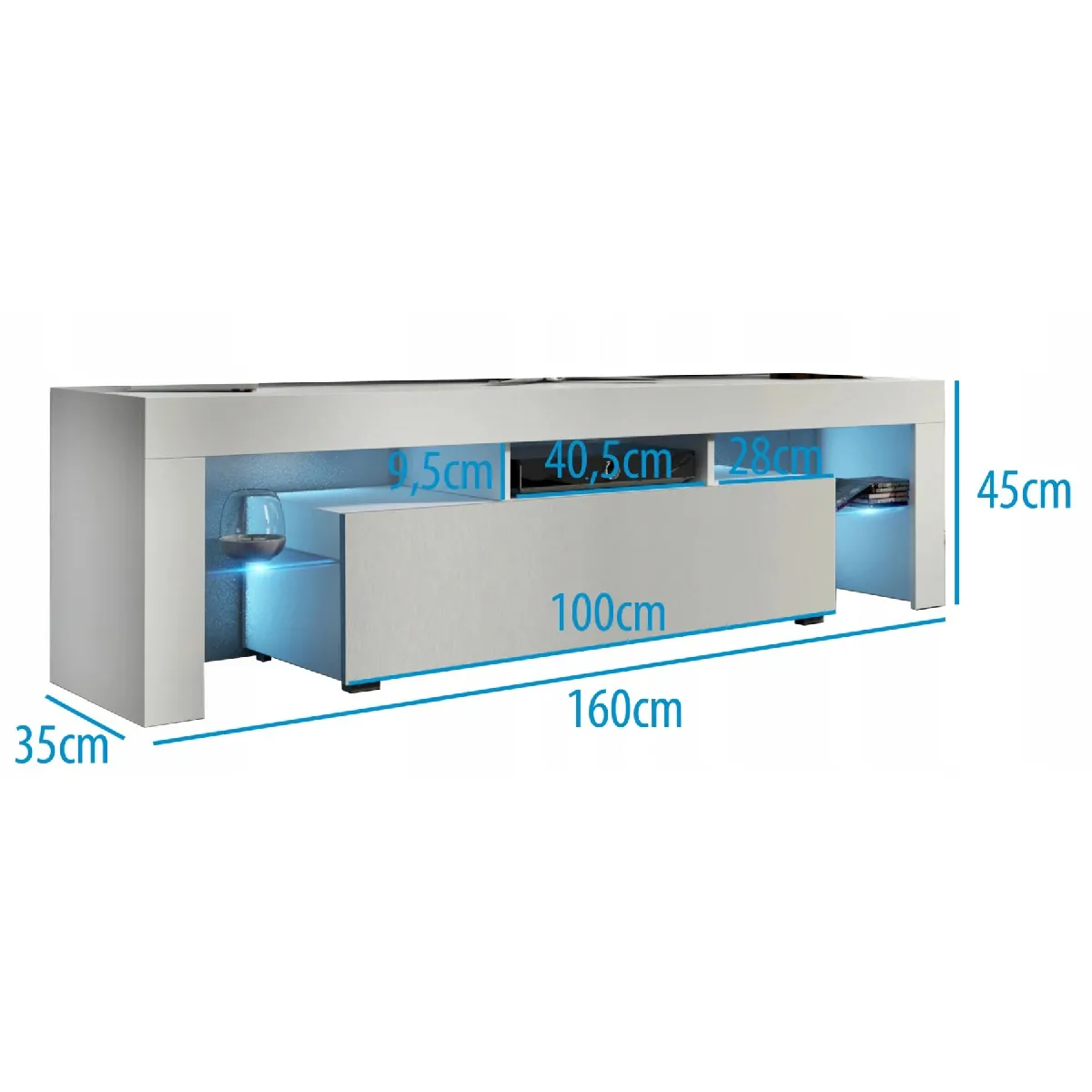 Dusine Meuble TV Spider - LED