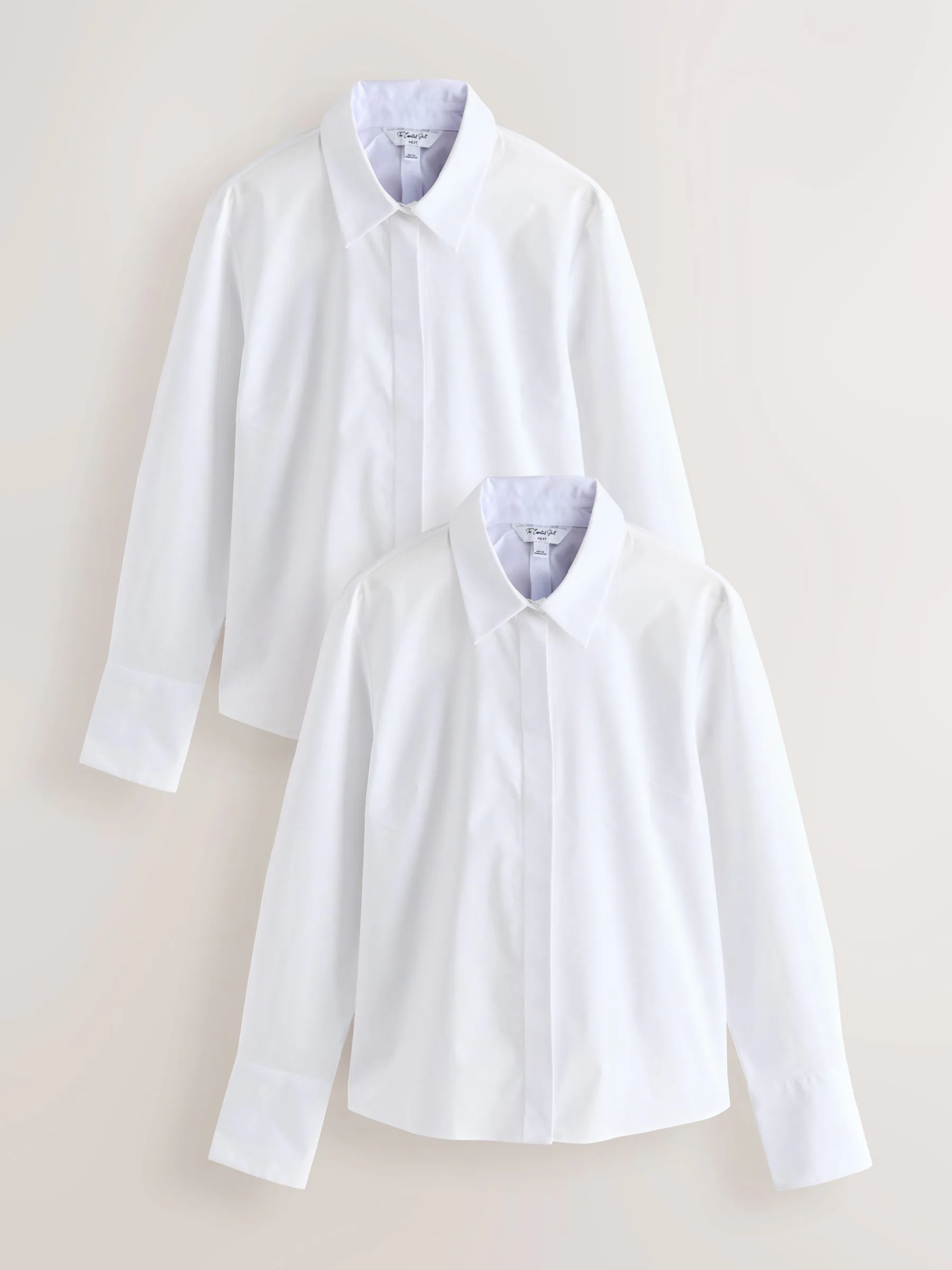Wit - Fitted Stretch Essential Long Sleeve Shirts 2 Pack
