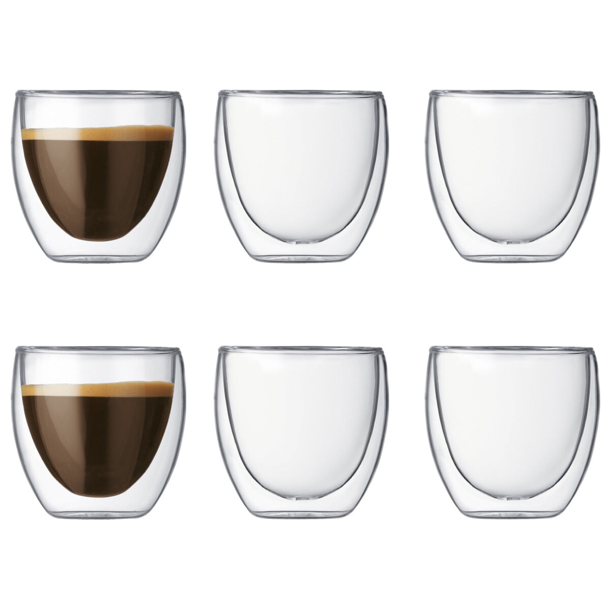 Pavina Glass Espresso med Doble Vegger 6 stk