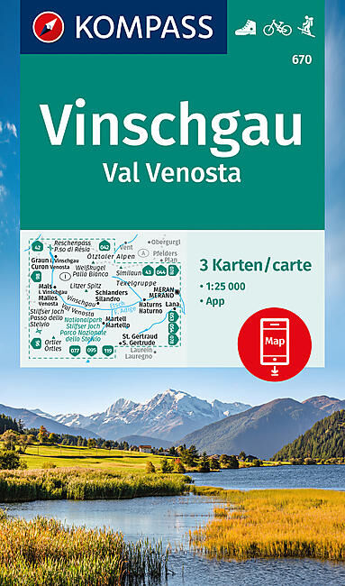 KOMPASS - 670 VINSCHGAU KOMPASS