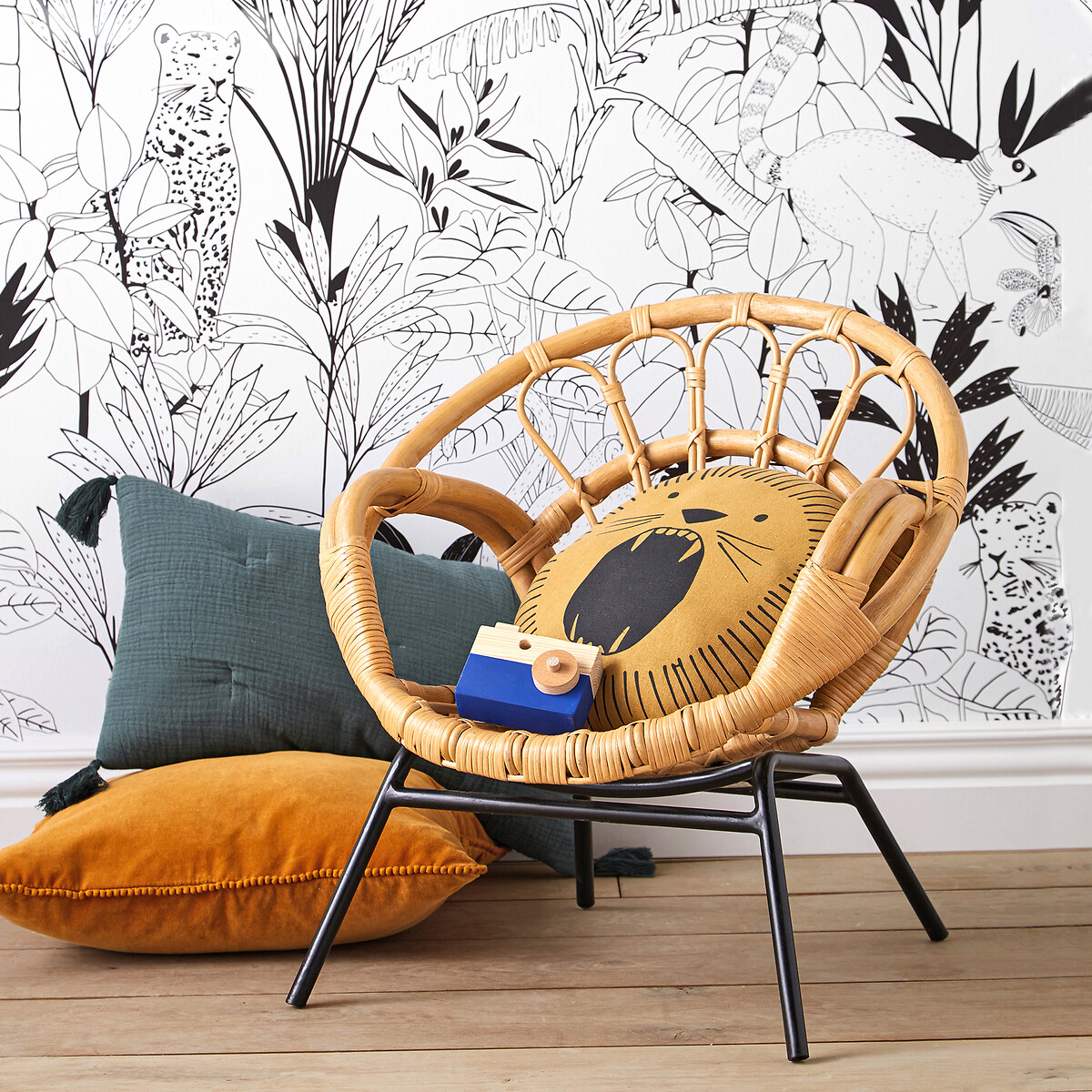 LA REDOUTE INTERIORS<br>Poltrona vintage Kinder de vime, Malu