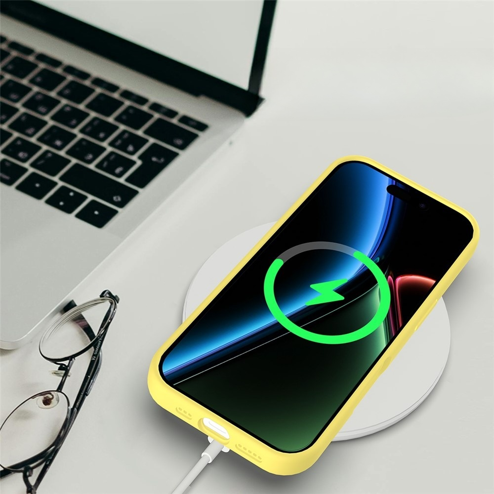 iPhone 17 Silikon Case Hülle - Gelb
