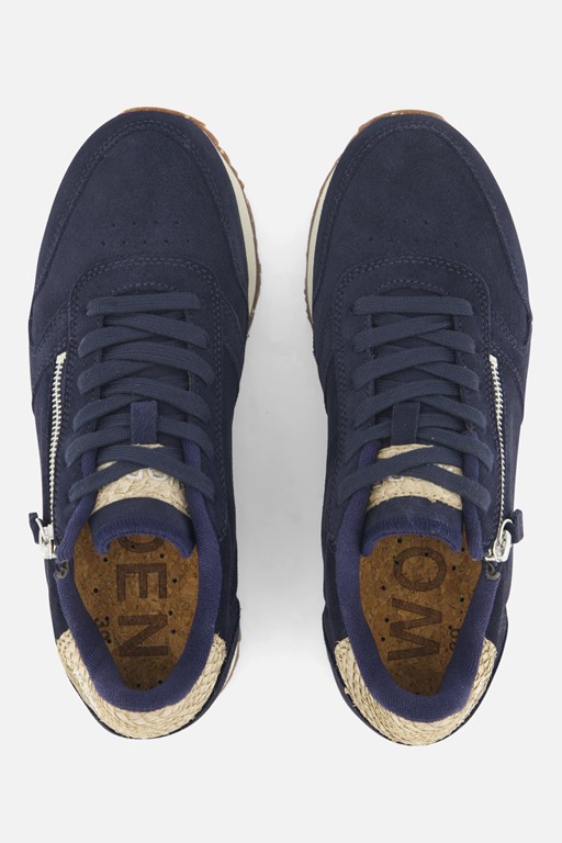 Woden Ydun Sneakers blauw Suede
