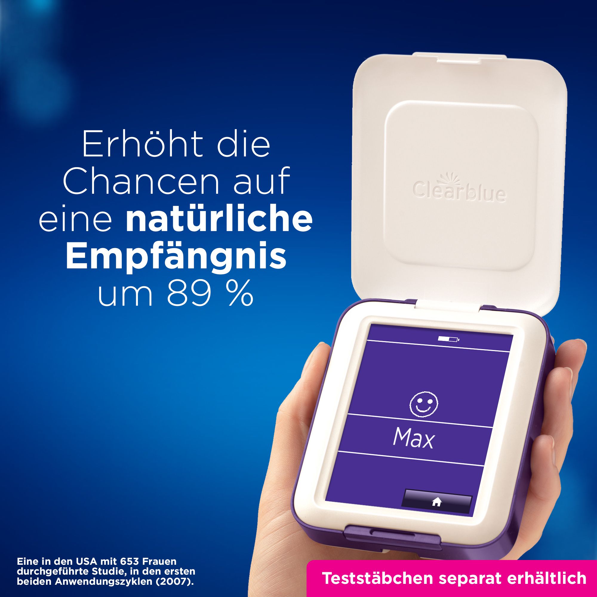 Clearblue Advanced Fertilitätsmonitor - Jetzt 50€ Cashback sichern