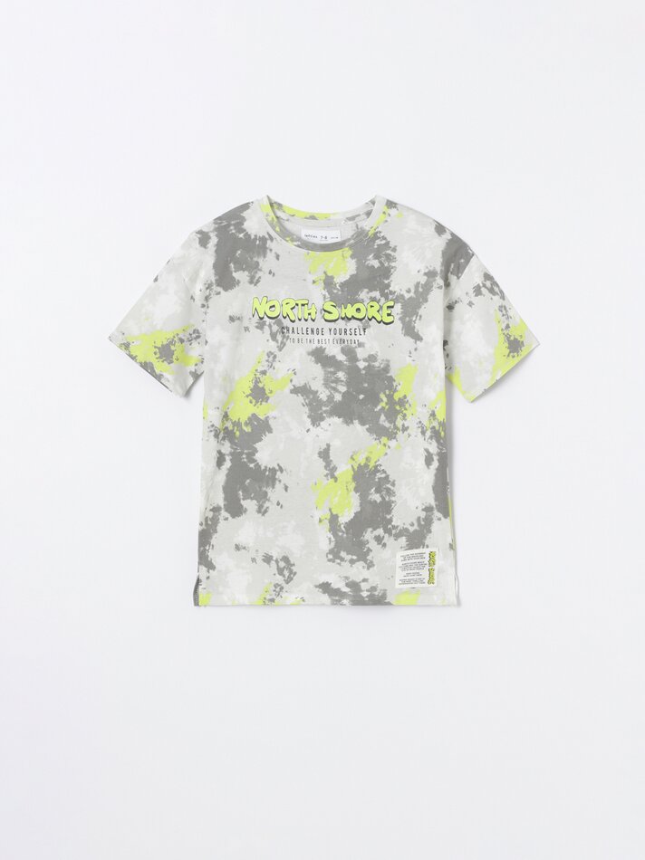 Camiseta estampada - Branco-sujo