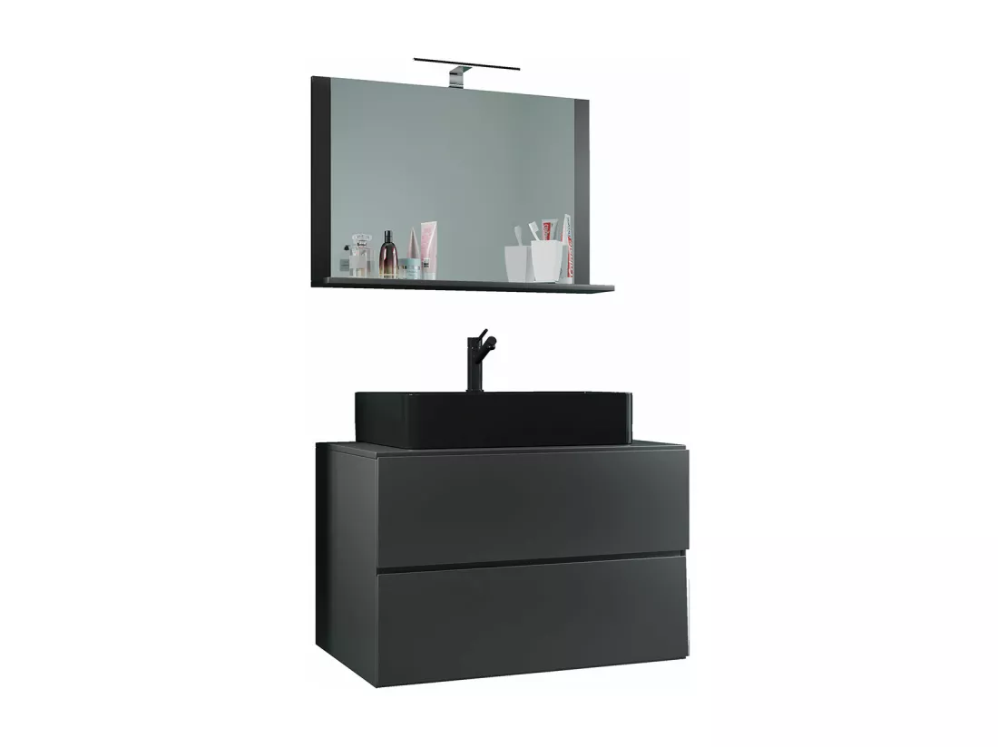 Meuble de salle de bains 3 pièces Lendas 80 cm M