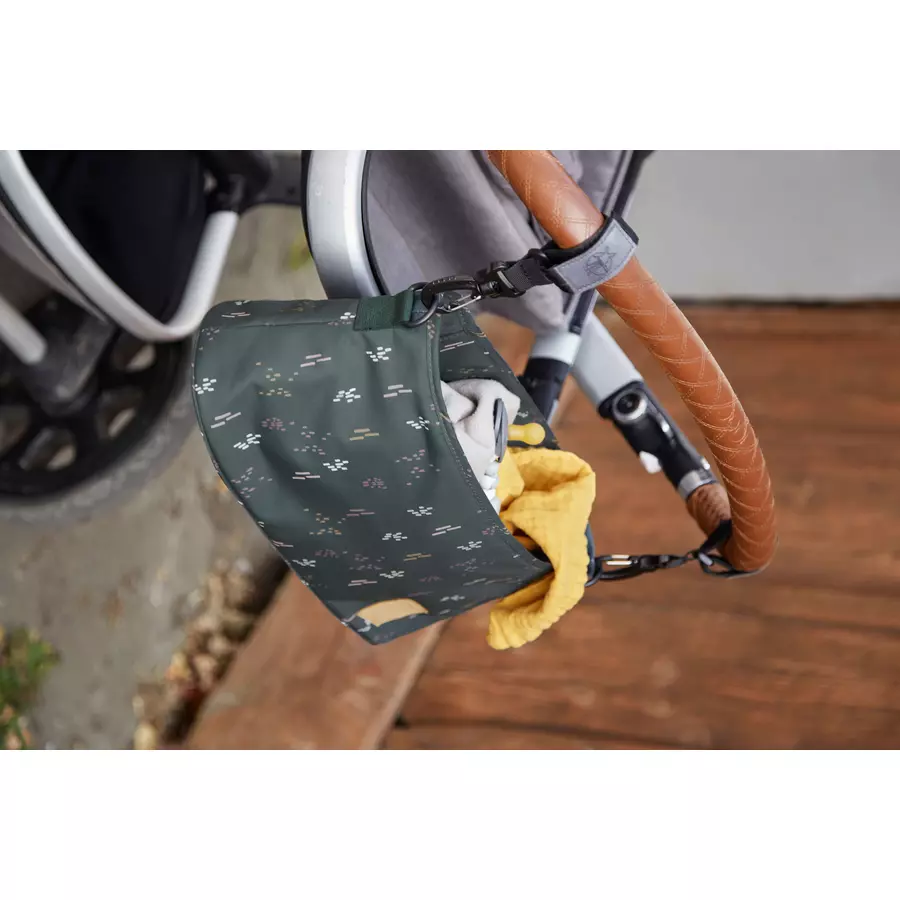 LÄSSIG Organizer für Kinderwagen  Blobs forest