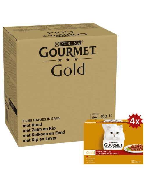 Gourmet Gold Multibox - Kattenvoer - Mix 96x85 g
