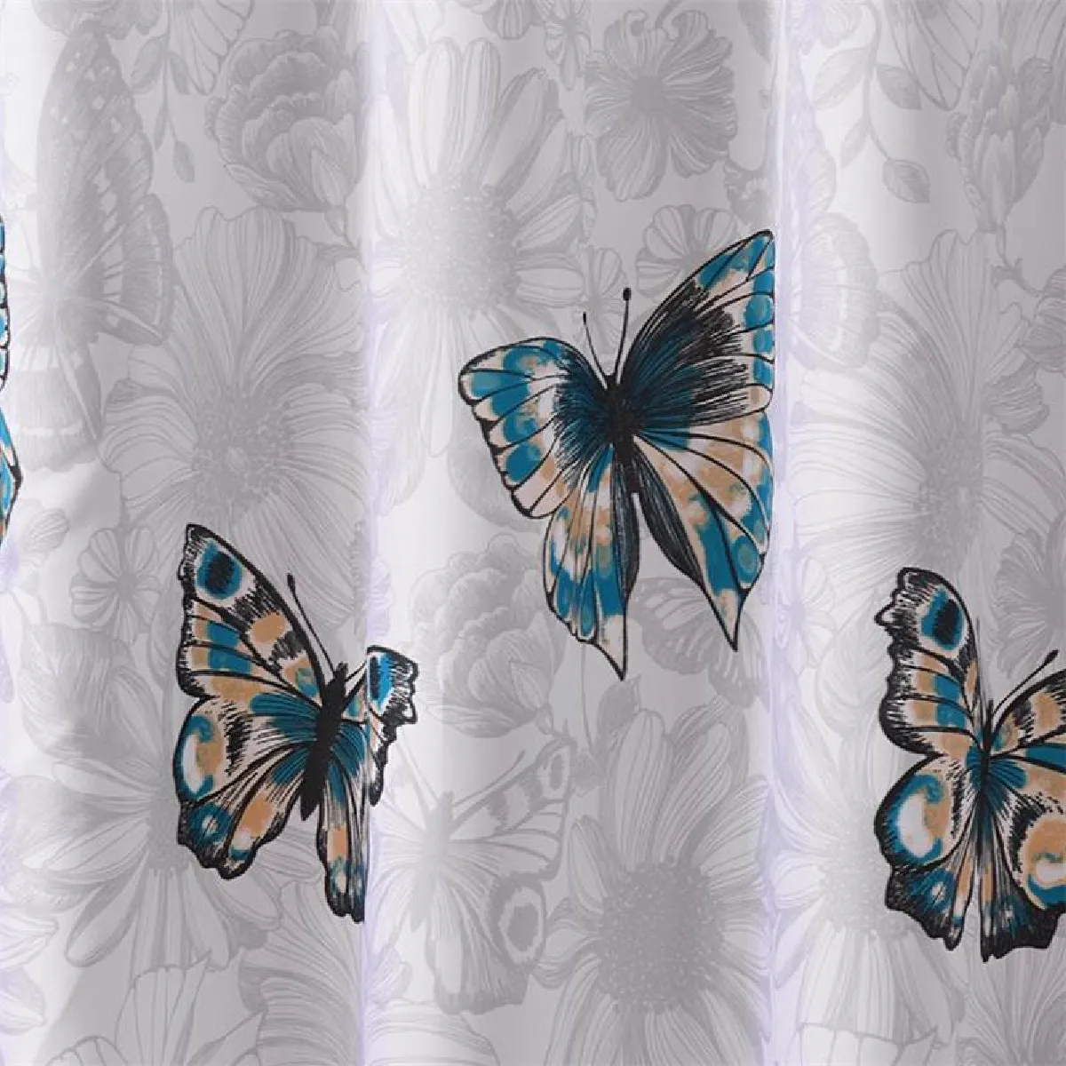 Universal Rideau de douche papillon