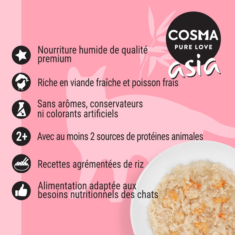 Lot Cosma Asia en gelée 12 x 85 g