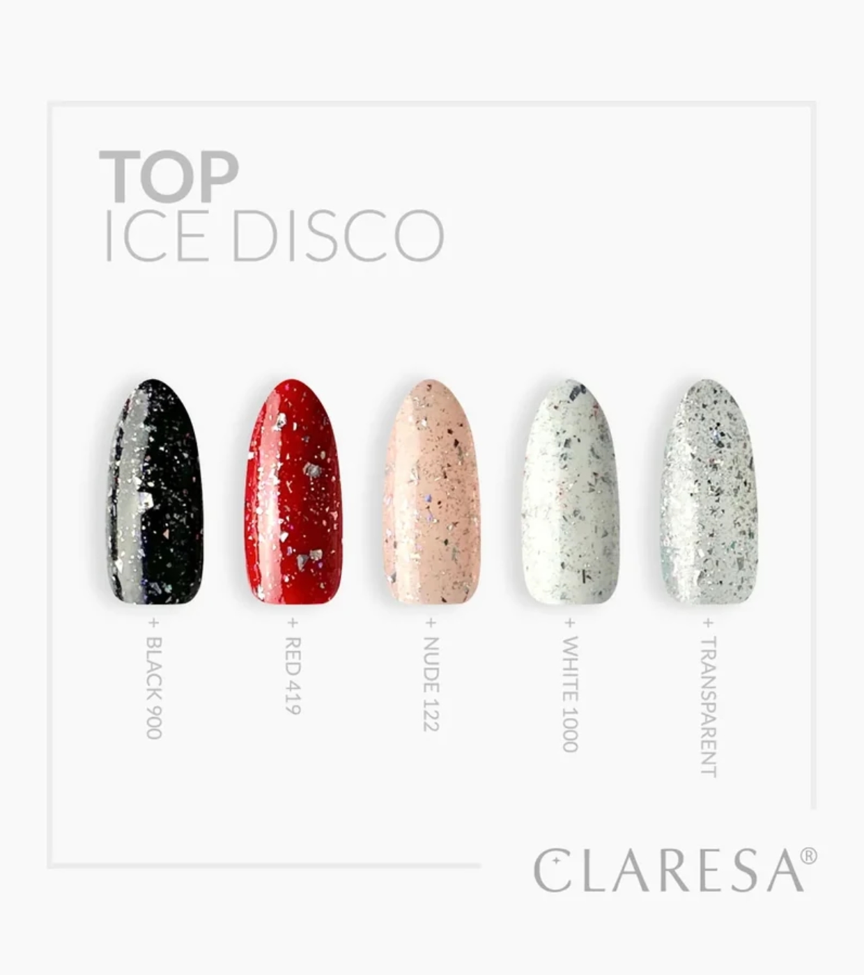 Claresa - Top Coat No Wipe - Ice Disco