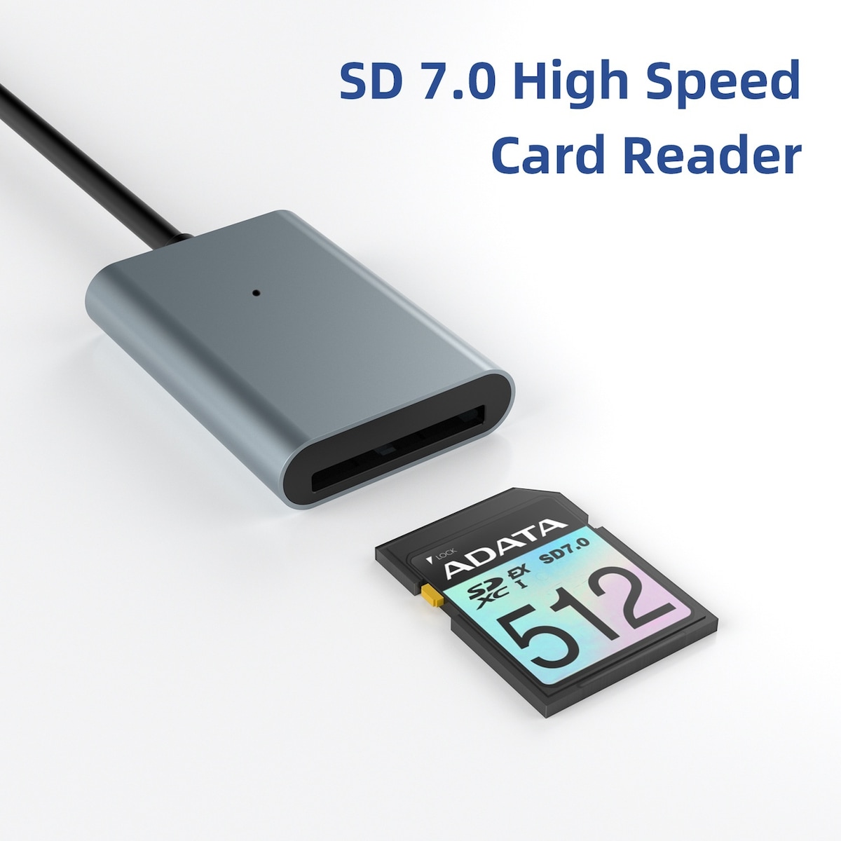NÖRDIC USB-C 3.2 10 Gbps kortleser SD Express 7.1 UHS-I NVME PCI-e 3.1