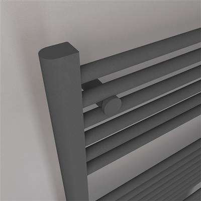 Eastbrook Biava multirail handdoekradiator 60x110cm 695W antraciet