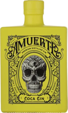 AMUERTE COCA LEAF YELLOW GIN 70CL