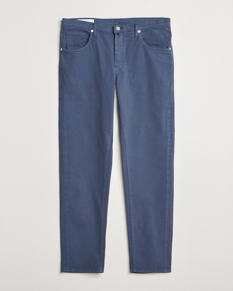 Incotex 5-Pocket Cotton Stretch Pants Dark Blue