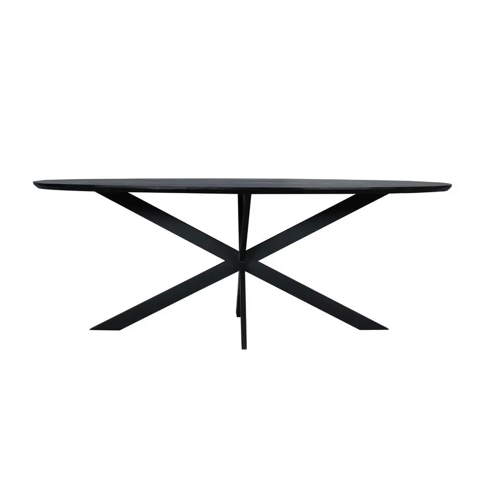 Eettafel Zwart Hout - 240x110x76cm - Ferris