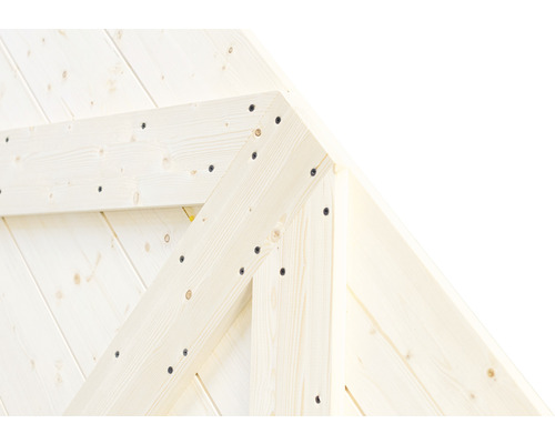 Complete schuifdeurset Barn Door Motif Z Spruce 79x210 cm inclusief deurblad, schuifdeurbeslag en krukset