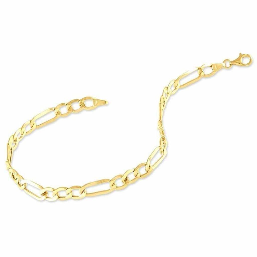 Bracelet Cameo Alternee 1/3 Or Jaune